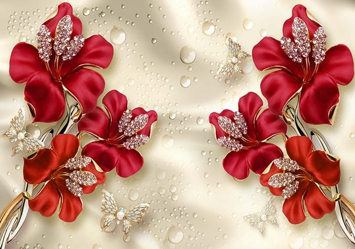 Red Jewel pattern detail
