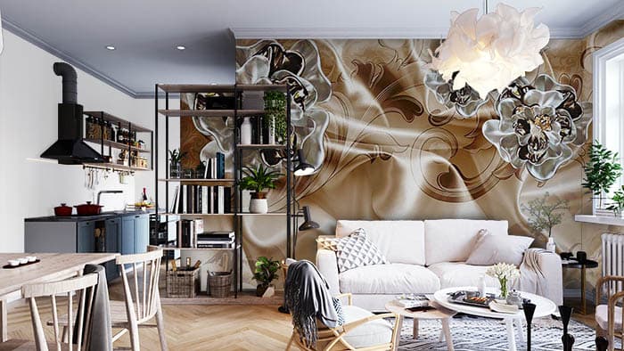 Illusion Floral shown in a room