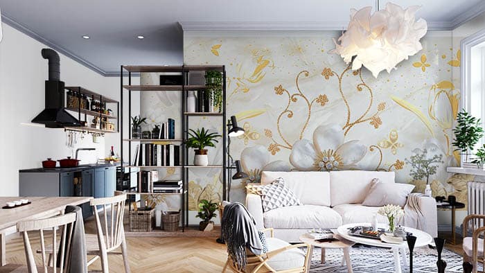 Pearl Petal shown in a room