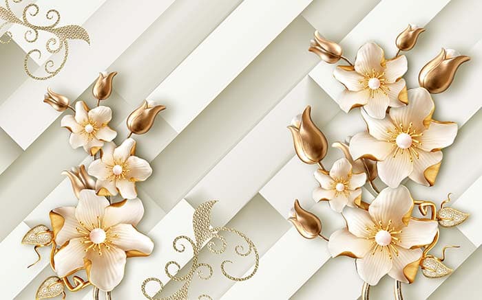 Pearl Florals pattern detail