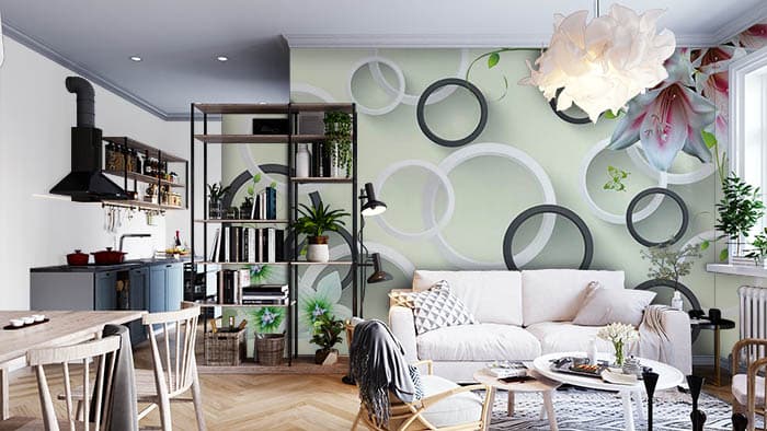 Wall Rings shown in a room