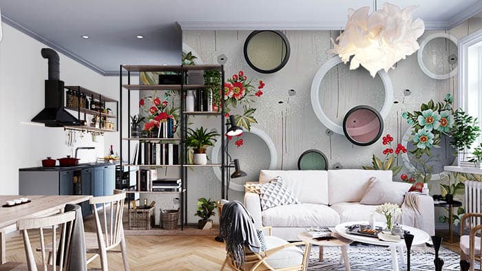 Wall Rings shown in a room