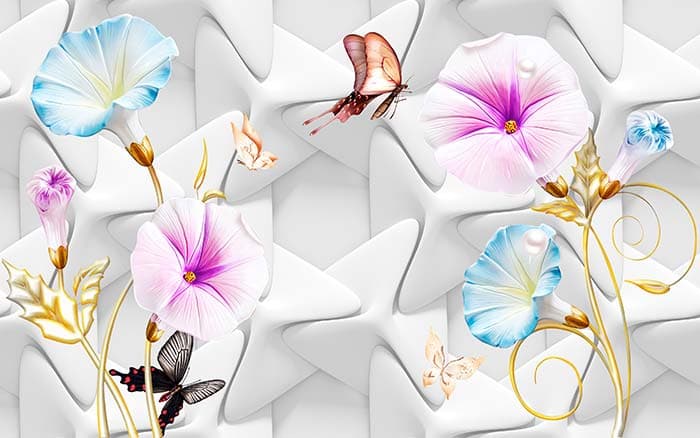 Abstract Pattern Floral pattern detail