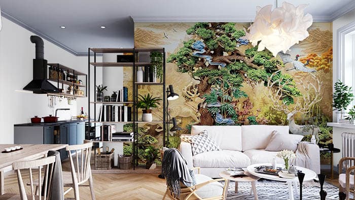 Tree House shown in a room