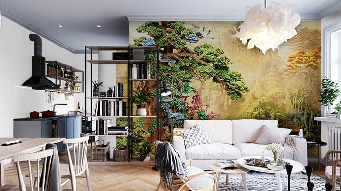 Tree House shown in a room