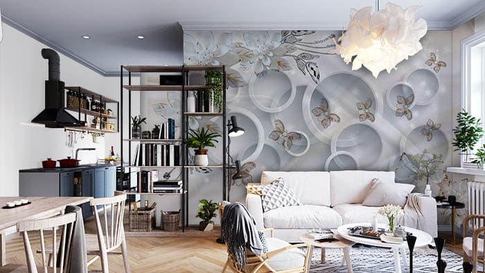 Shades of White shown in a room