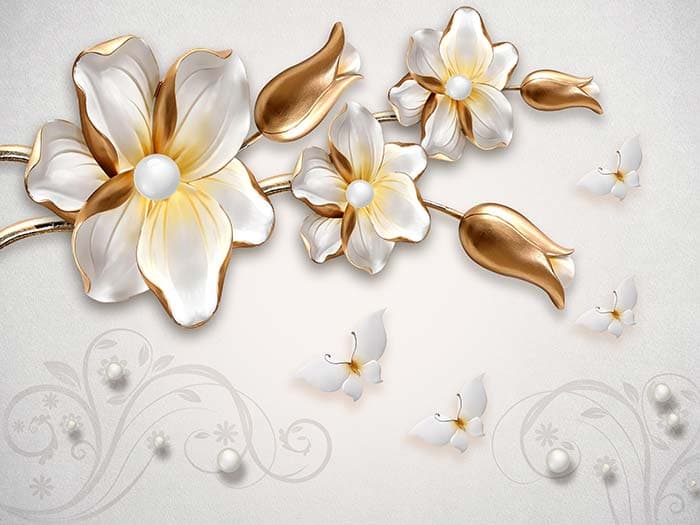 Pearl Blossom pattern detail