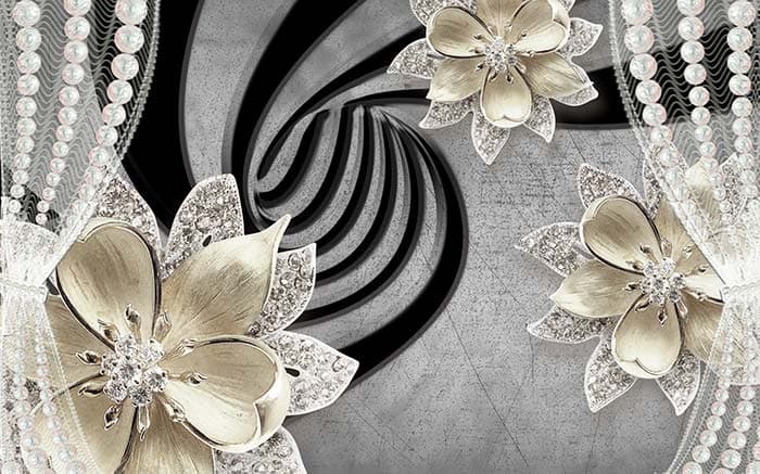 Diamond Blossom pattern detail