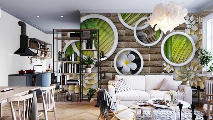 Wall Rings shown in a room