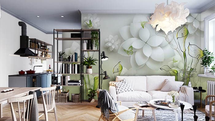 White Bloom shown in a room