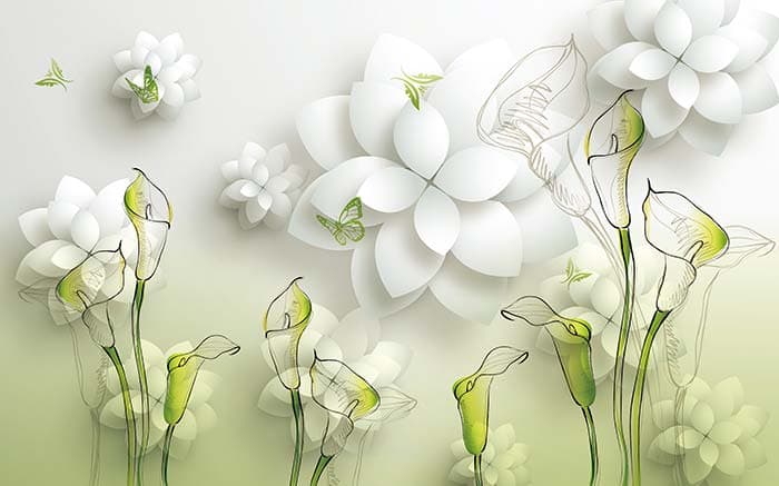 White Bloom pattern detail