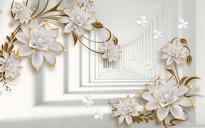 Floral Corridor pattern detail