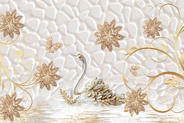 Golden Pomp pattern detail