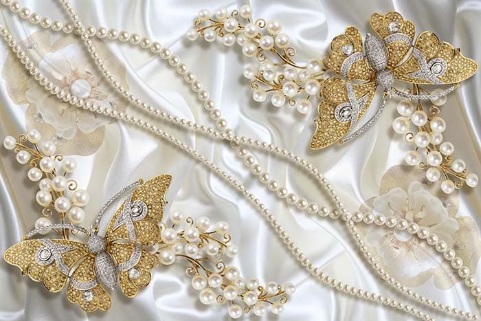 Jewels on a Sheet pattern detail