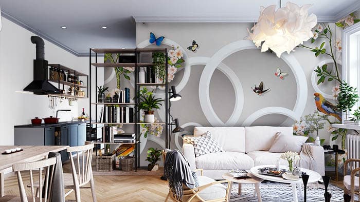 Shelf Rings shown in a room