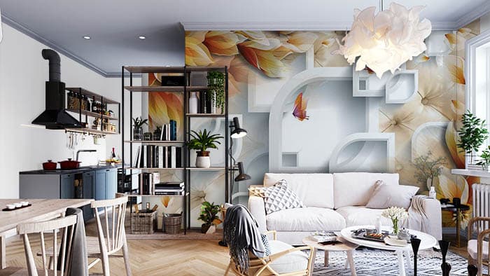 Shelf of Florets shown in a room