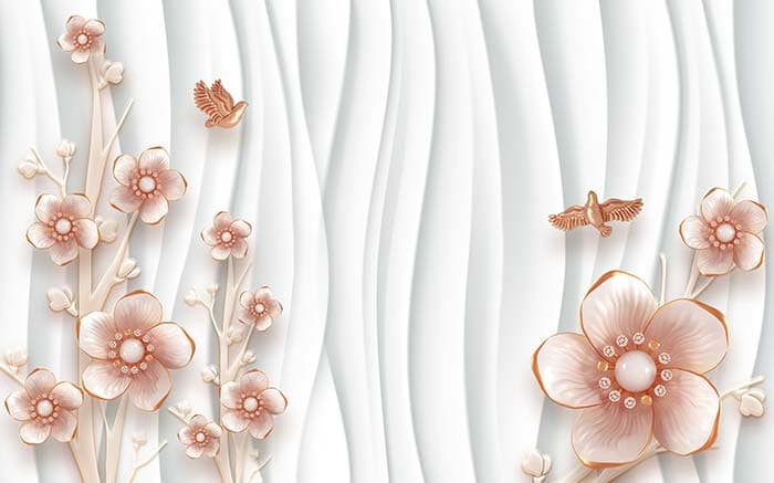 Floral Waves pattern detail