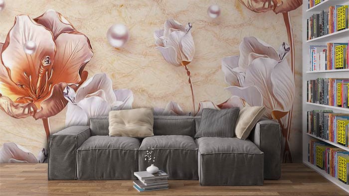 Oyster Floret shown in a room