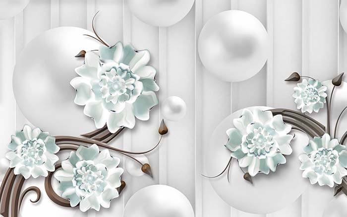 FLoral Curtain pattern detail