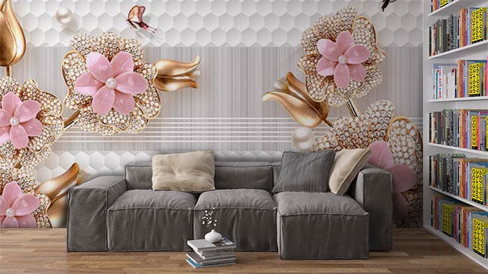 Oyster Flower shown in a room