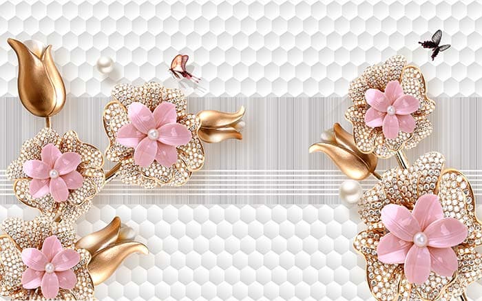 Oyster Flower pattern detail