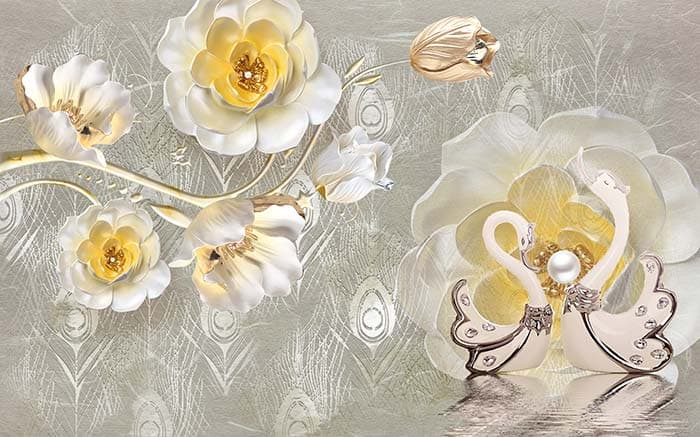 Abstract Floret pattern detail