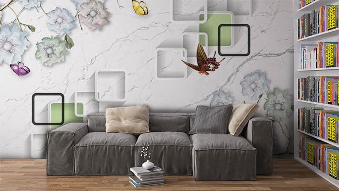 Wall Racks shown in a room