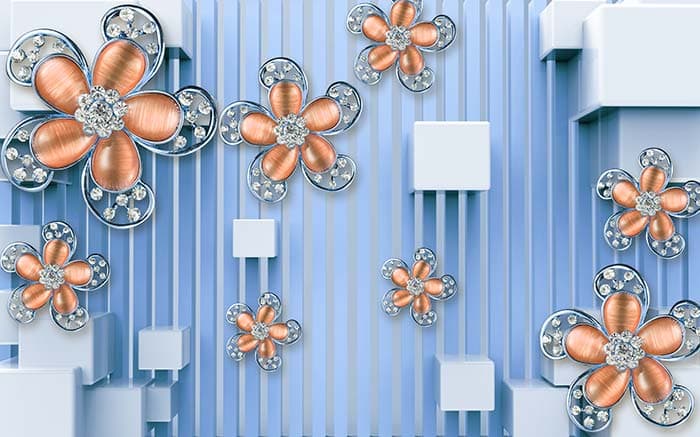 Abstract Floret pattern detail