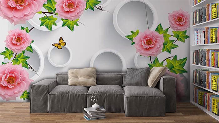 Rosy Rings shown in a room