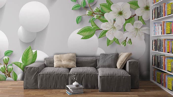 Cotton Pearls shown in a room
