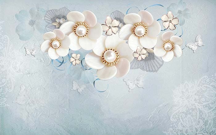 WHite Pearl pattern detail
