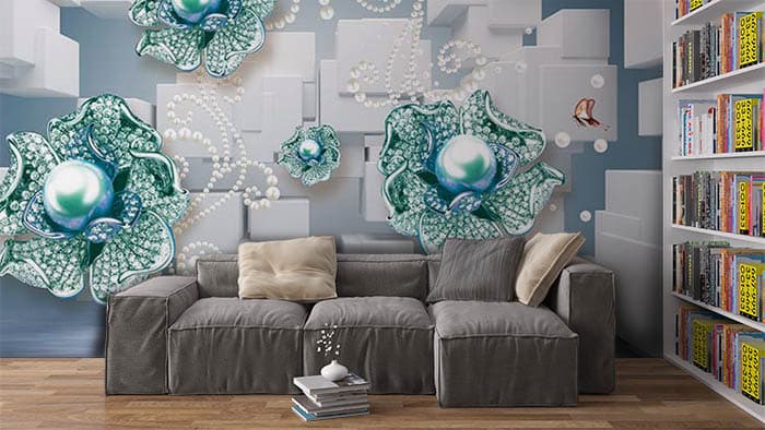 Aster Pearls shown in a room