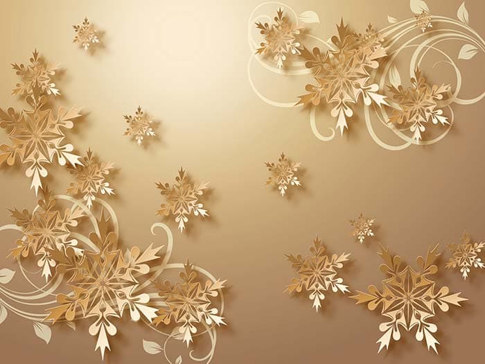 Gold Flakes pattern detail