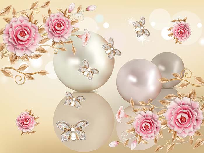 Pearl Bloom pattern detail