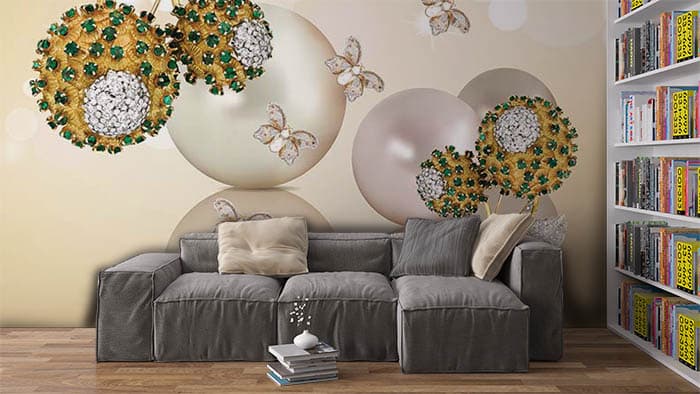 Pearl Bottom shown in a room
