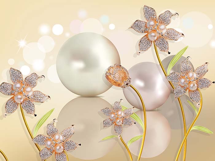 Pearl Blossom pattern detail
