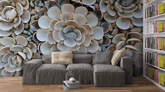 Floral Illusion shown in a room