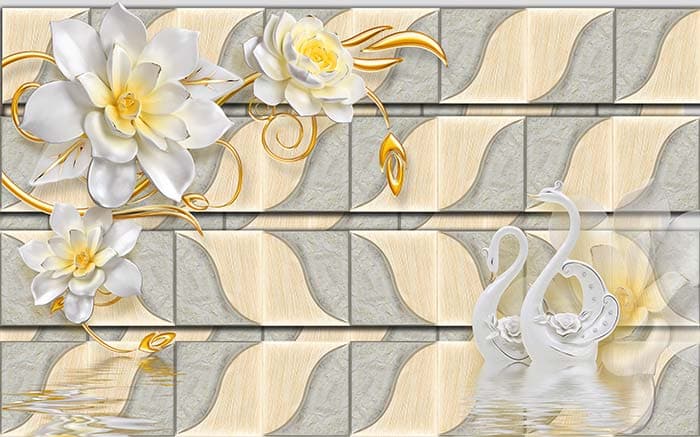 Walls of Florals pattern detail