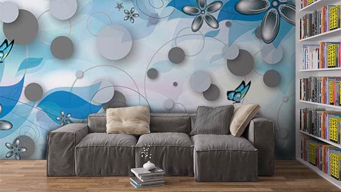Blue Aster shown in a room