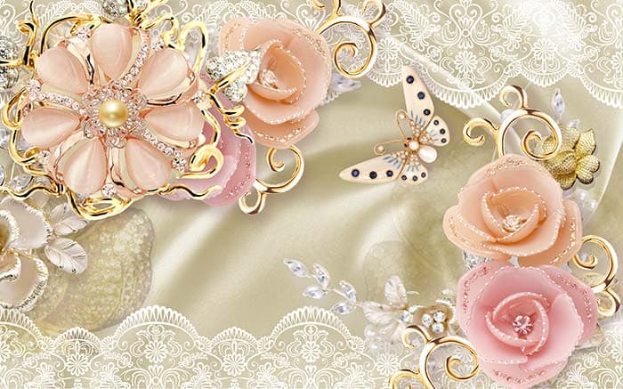 Floral Fabric pattern detail