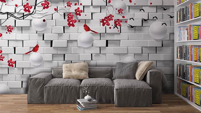 Broken Wall shown in a room