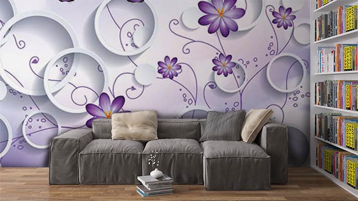 Violet Florets shown in a room