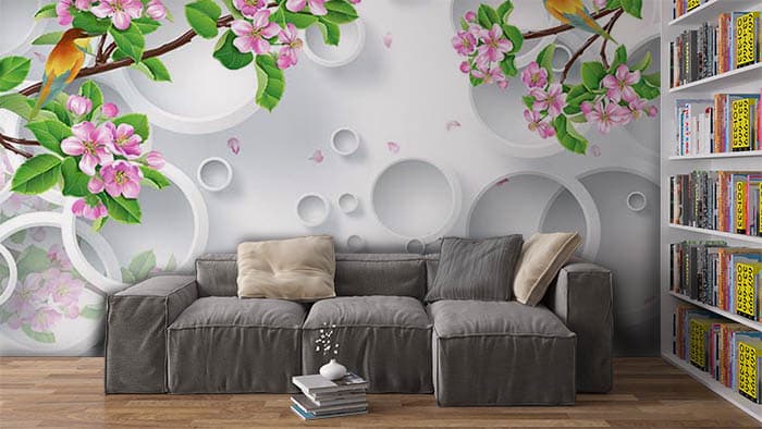 White Circles shown in a room