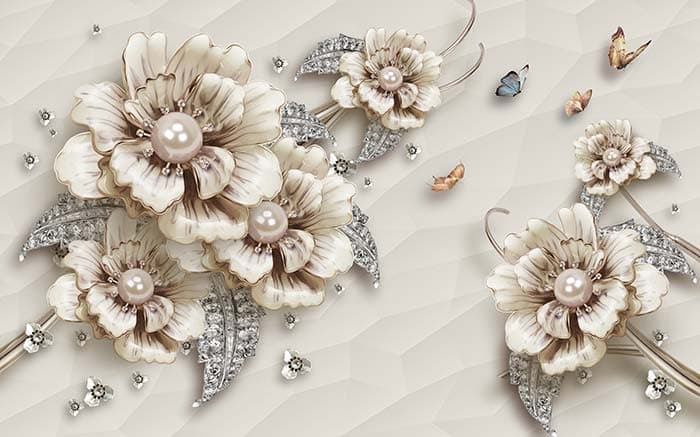 Pearl Florets pattern detail