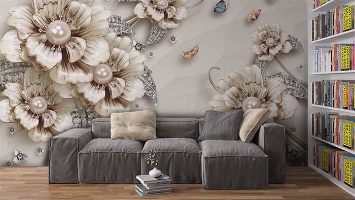 Pearl Florets shown in a room