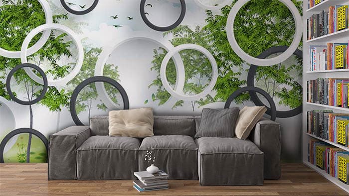 Greenhouse Circles shown in a room