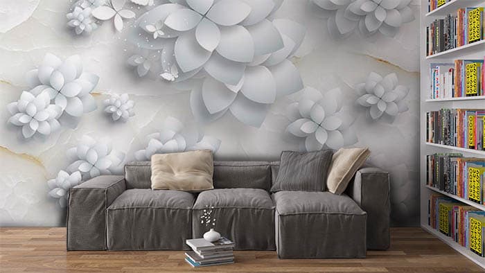 Floral Whites shown in a room