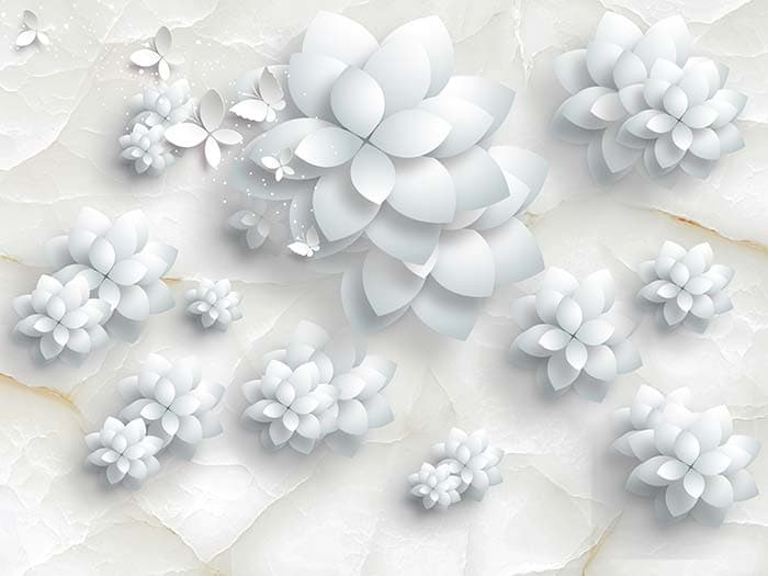 Floral Whites pattern detail