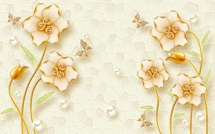 Paper Thin Petals pattern detail