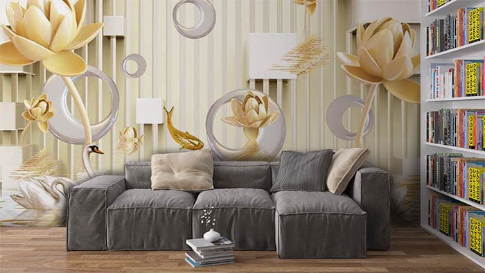 Bars n Flowers shown in a room